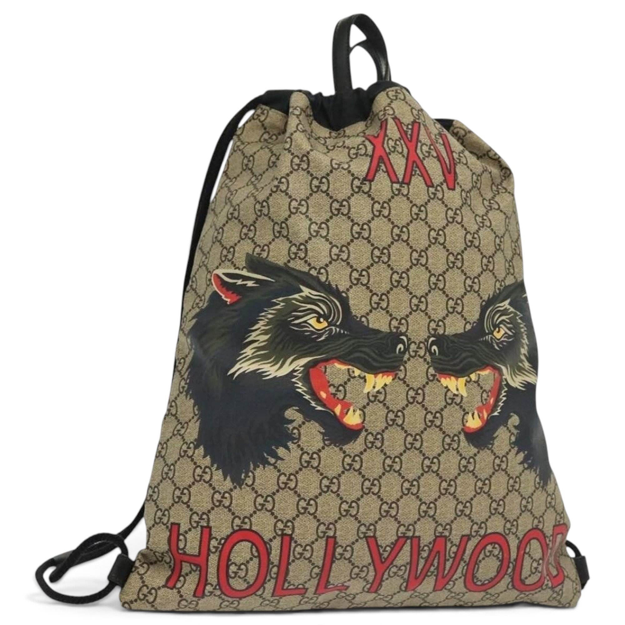 Leather backpack