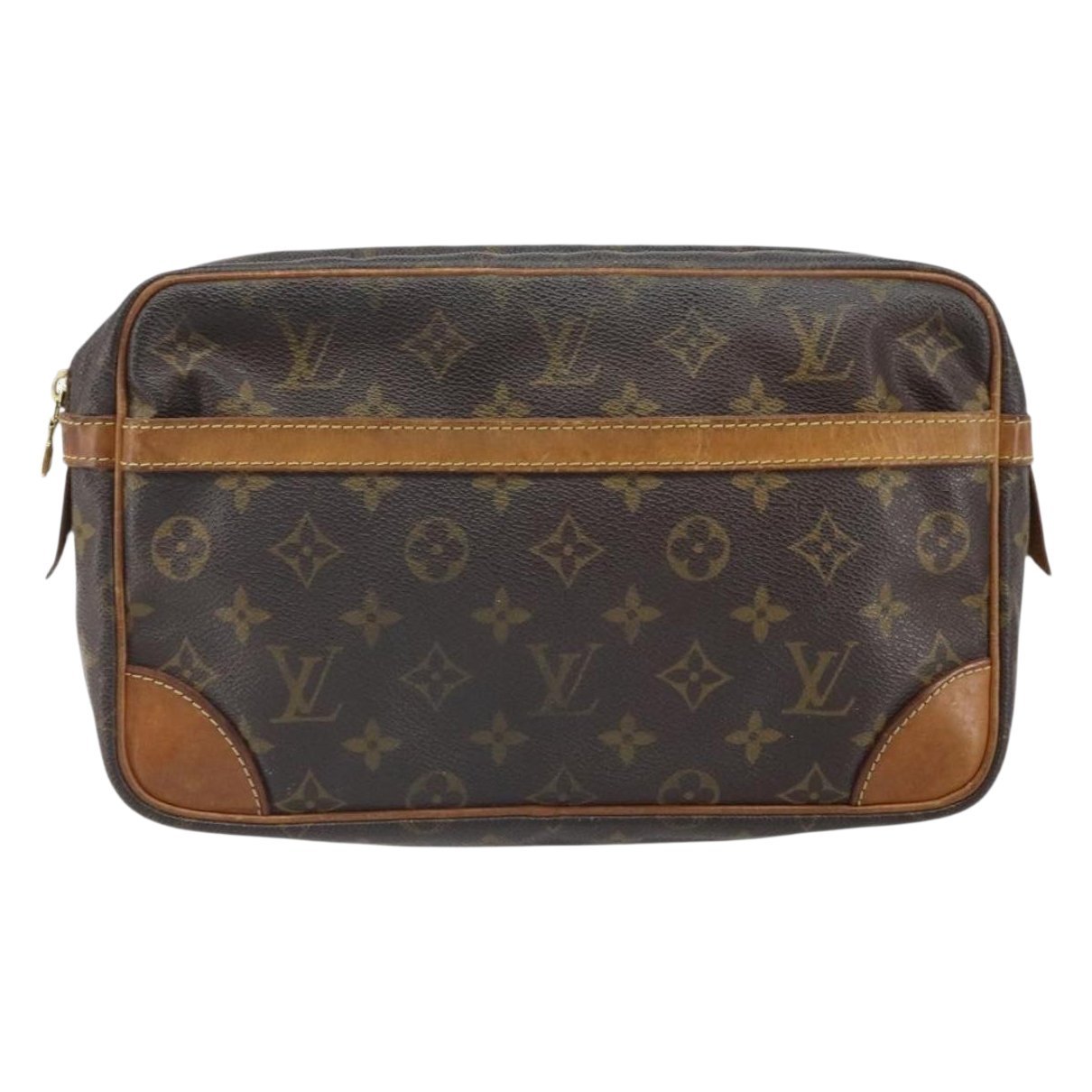 Leather clutch bag