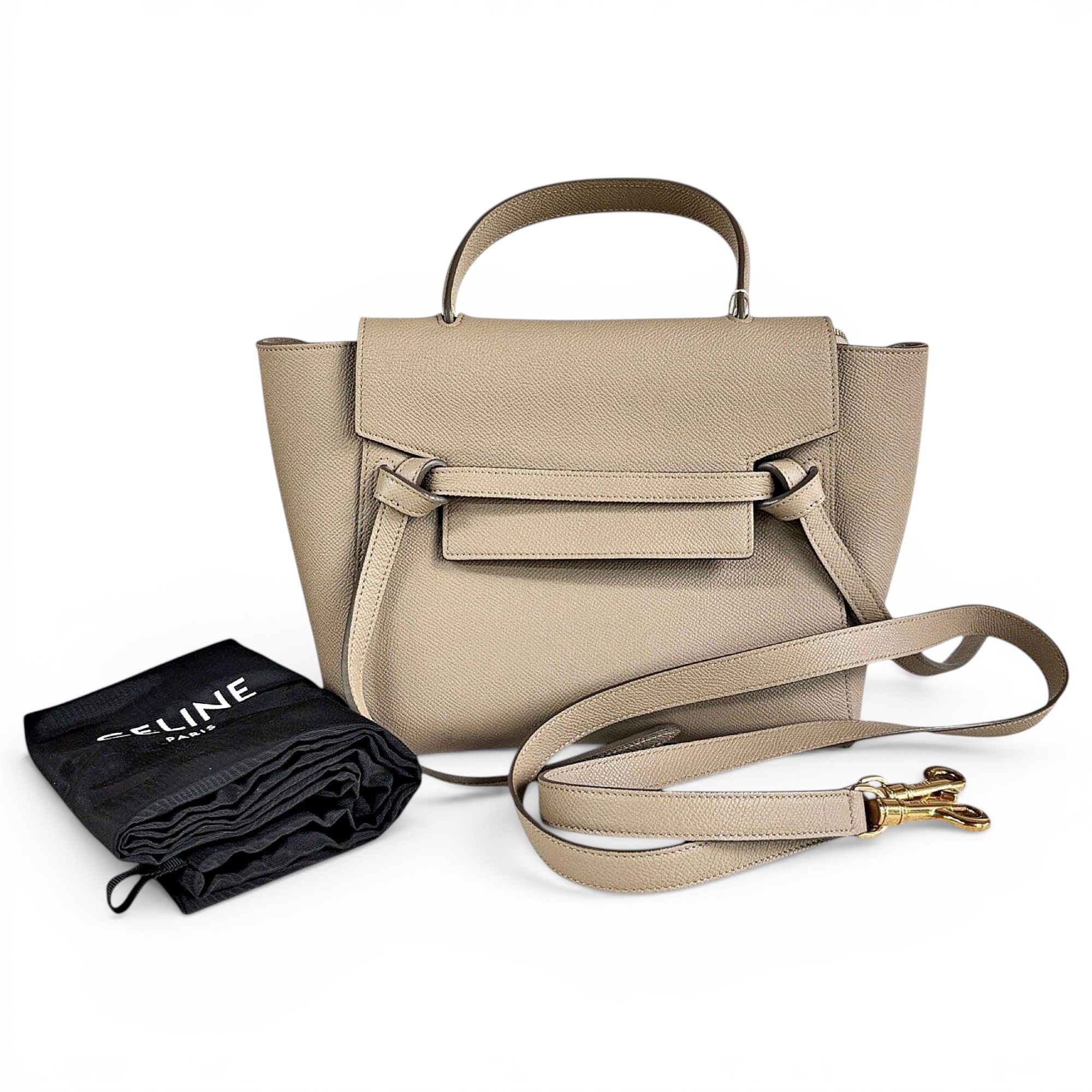 Belt leather handbag