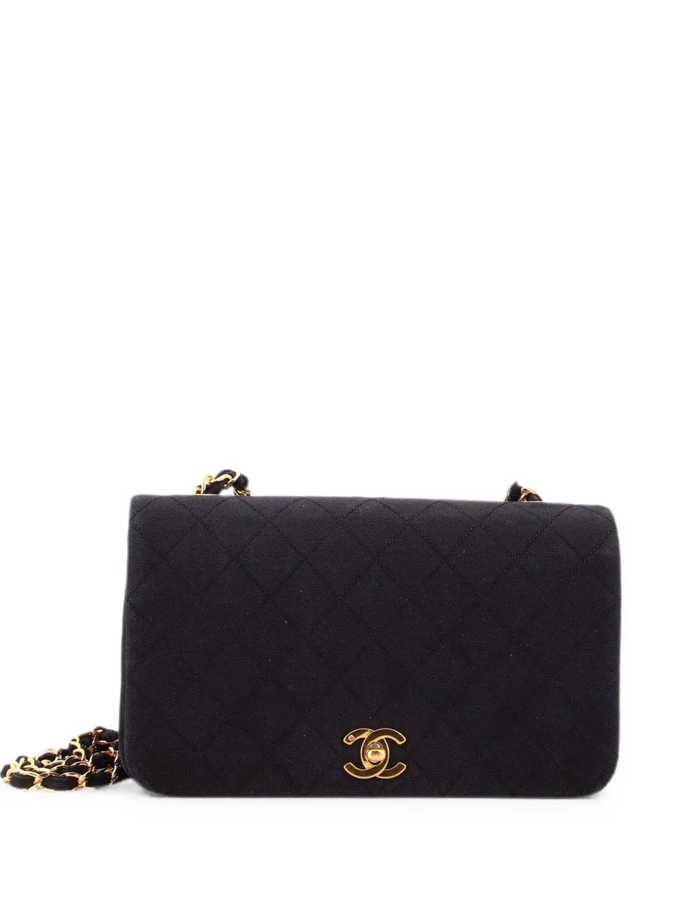 Full Flap Bag Quilted Jersey Mini shoulder bag