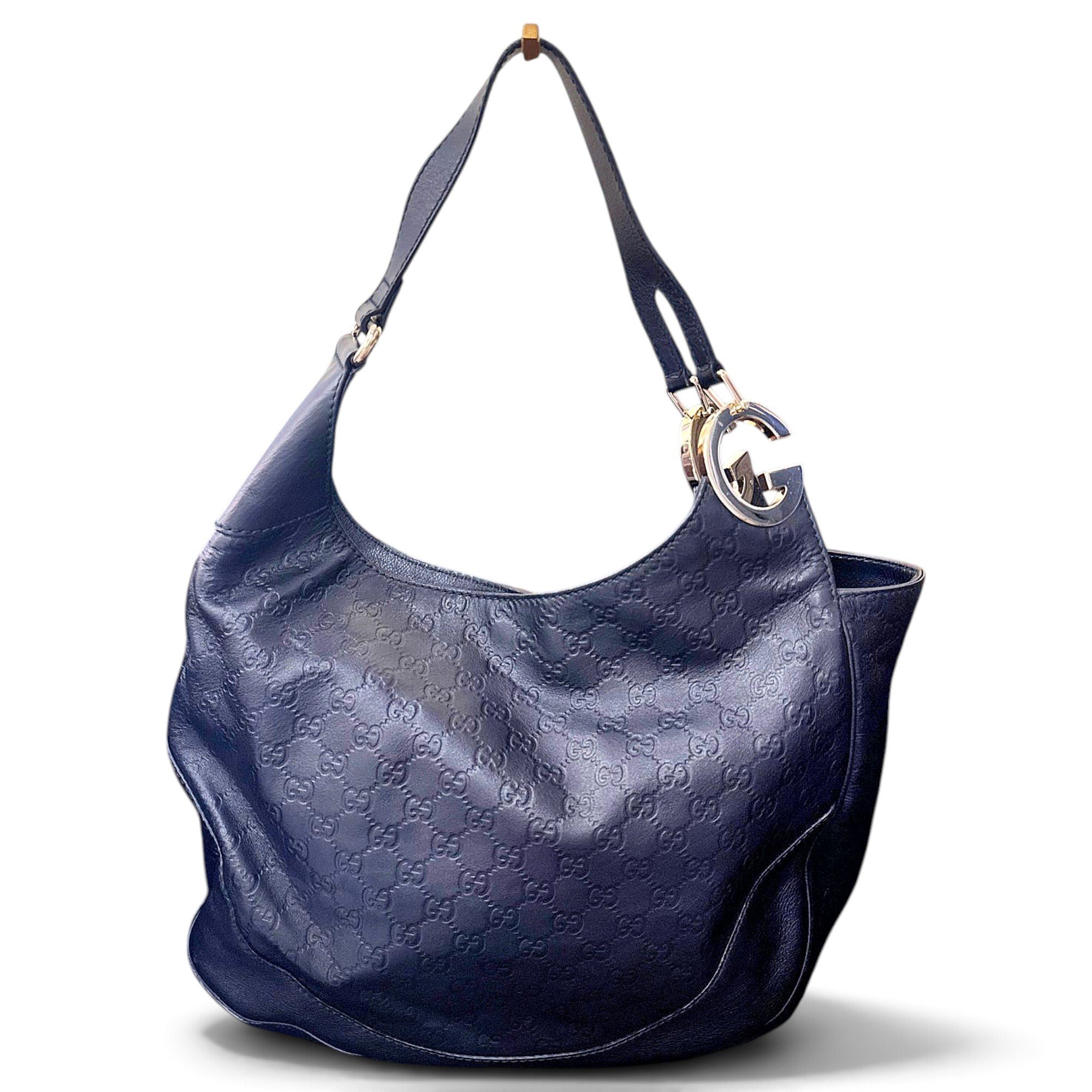 Hobo leather handbag