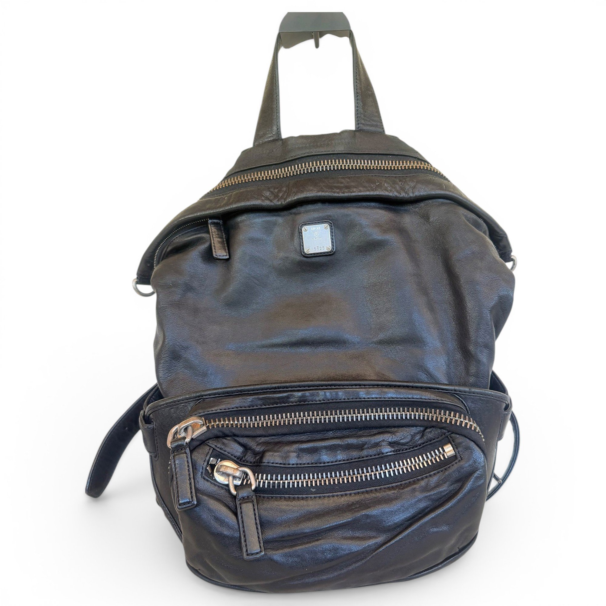 Leather backpack