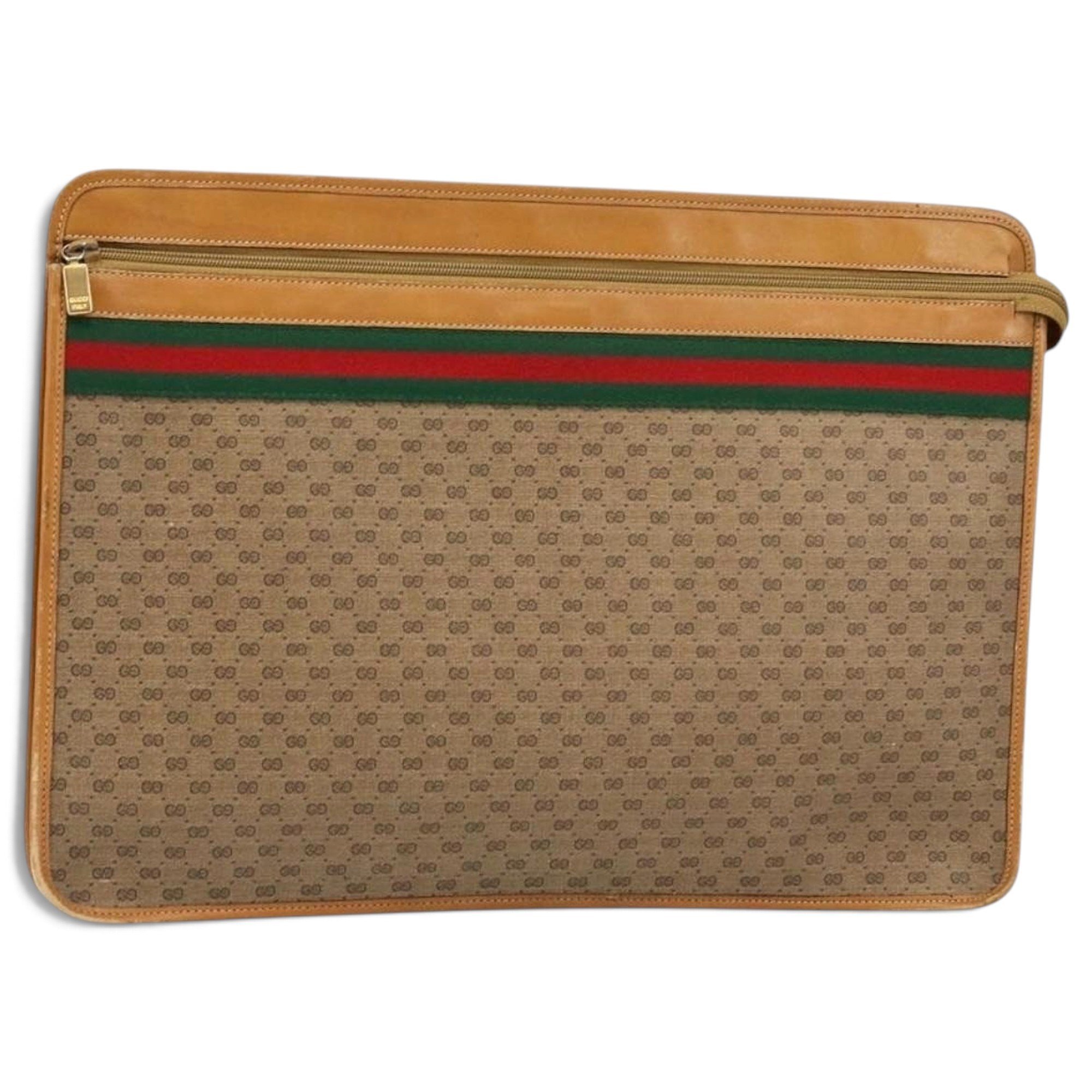 Leather clutch bag