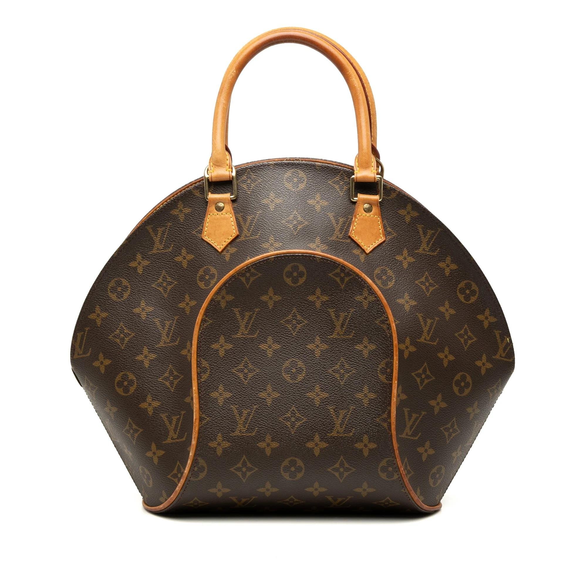 Ellipse leather handbag