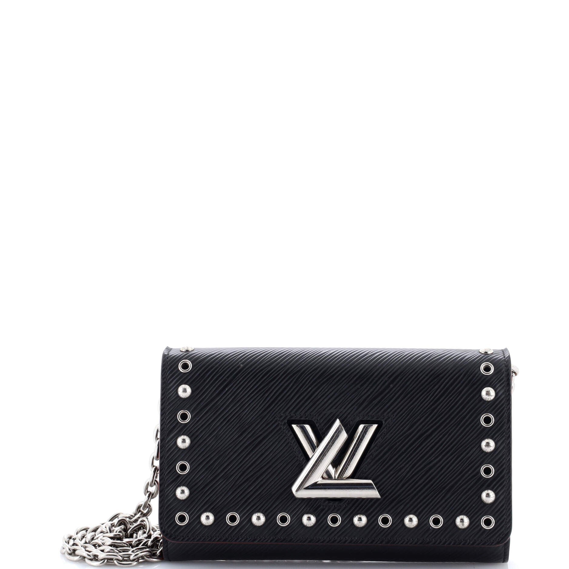 Louis Vuitton Twist Chain Wallet Studded Epi Leather