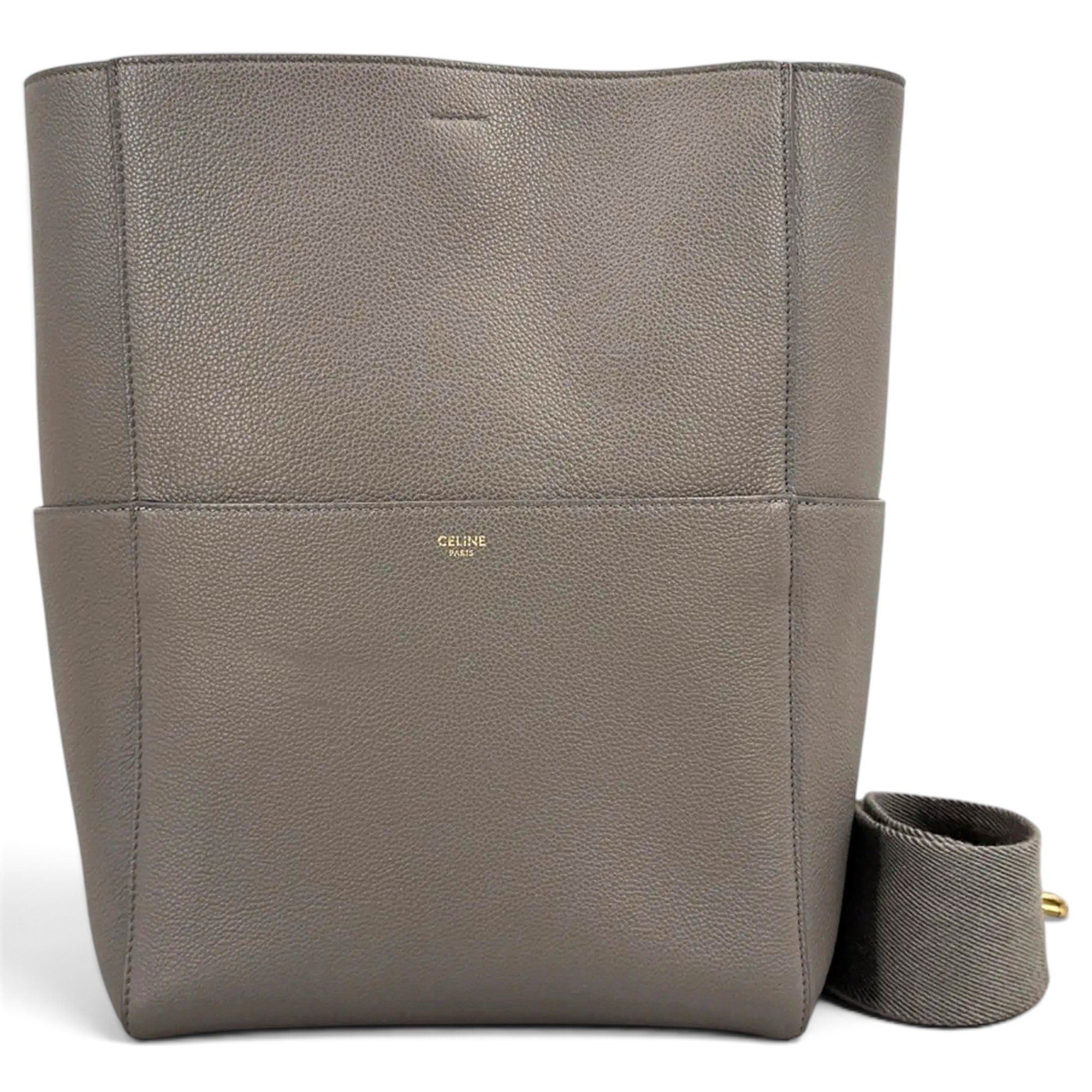 Seau Sangle leather handbag