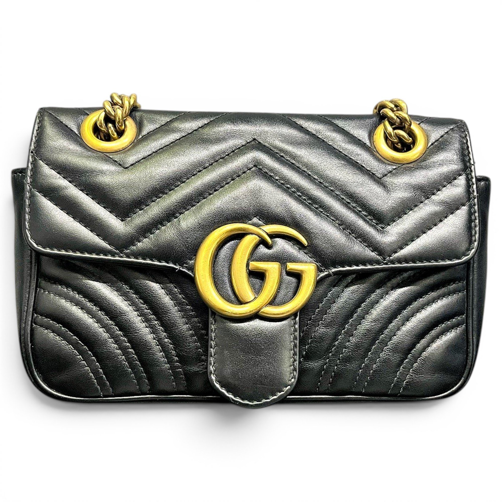 GG Marmont Flap leather handbag
