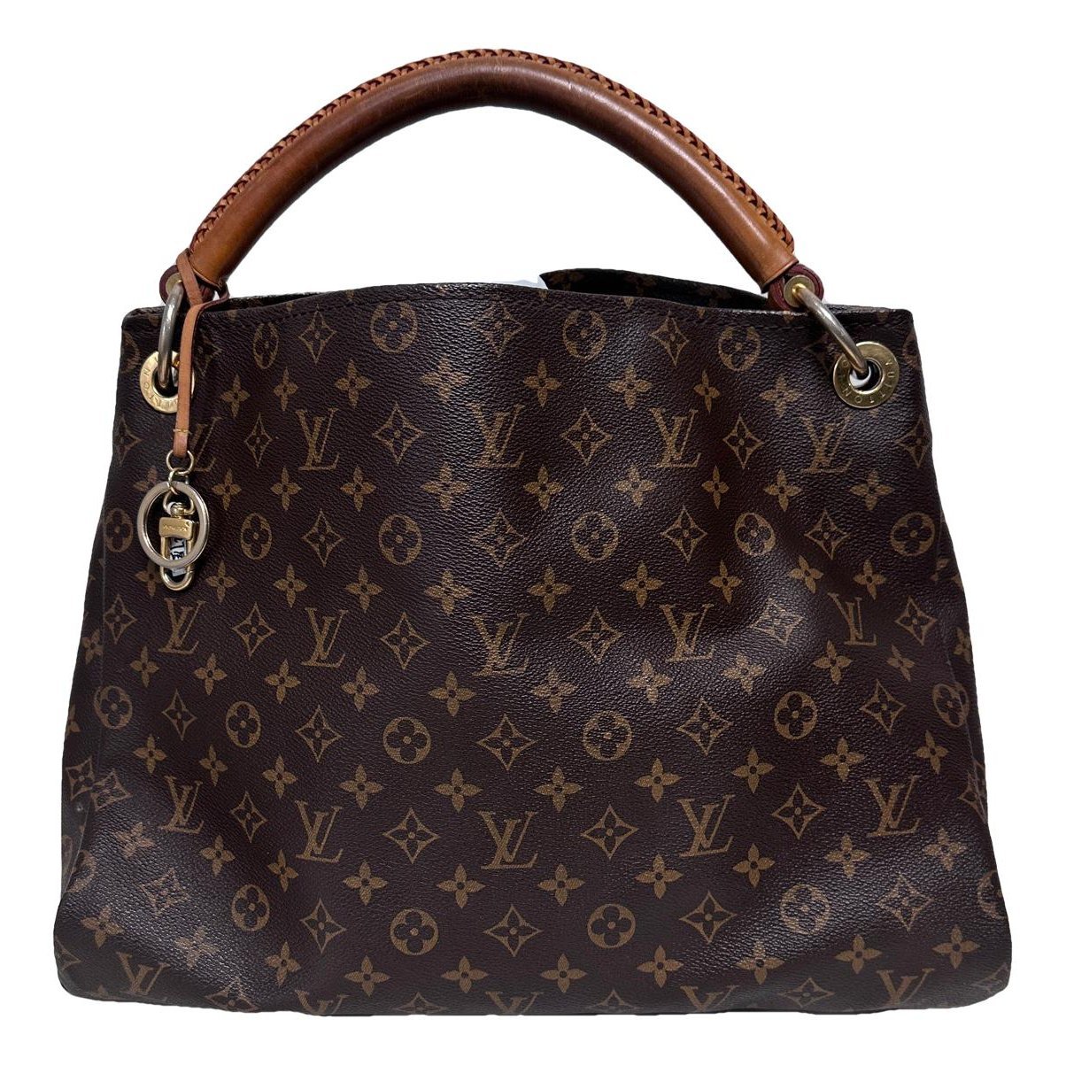 Artsy leather handbag