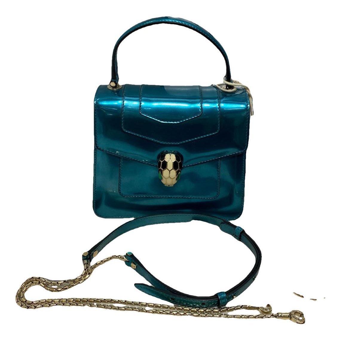 Serpenti leather handbag
