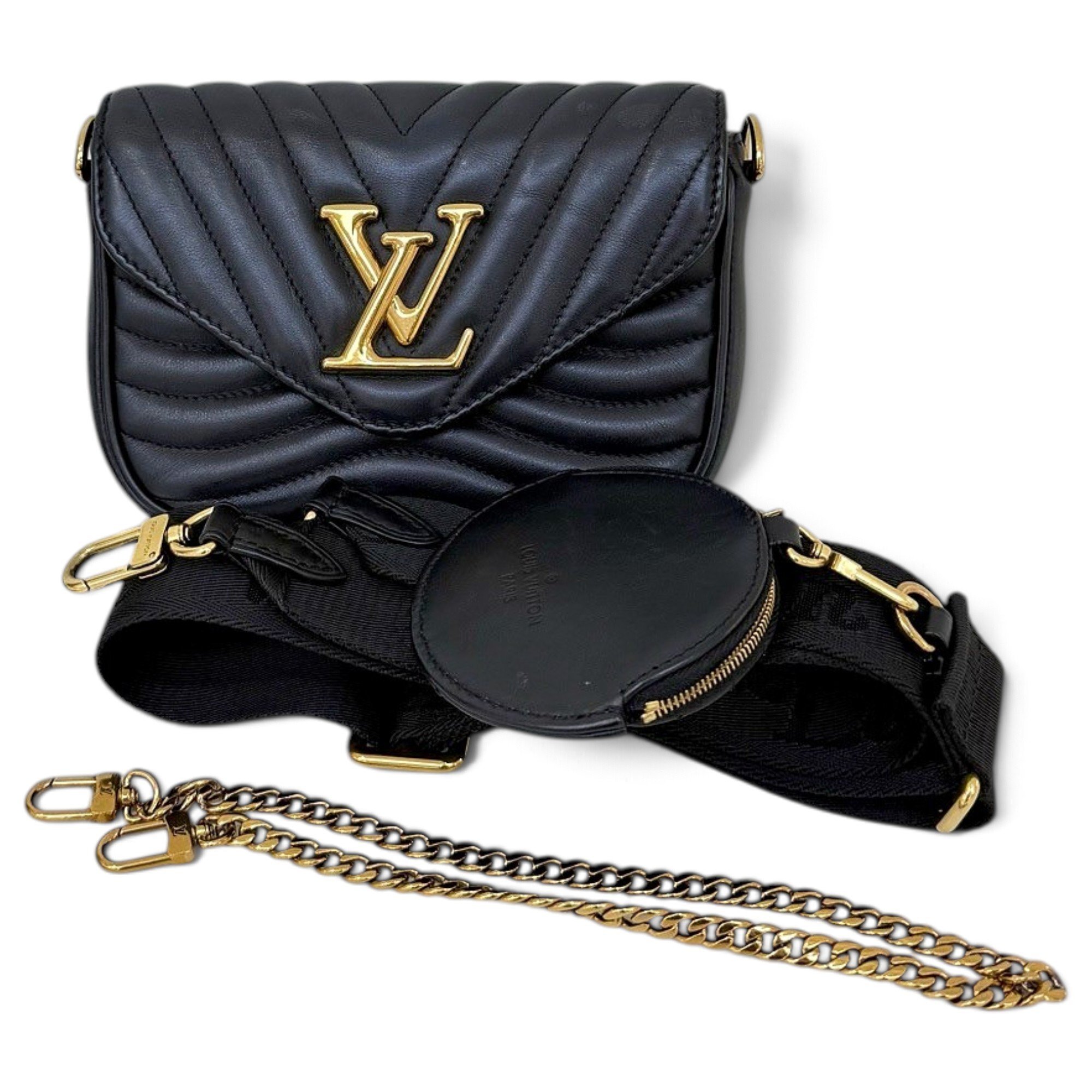 Multi-Pochette New Wave leather handbag