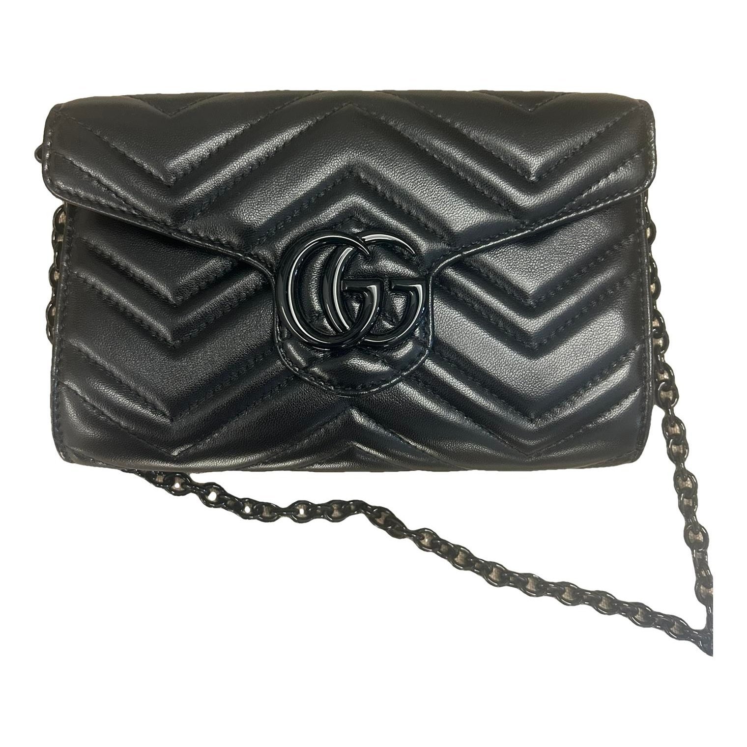 Leather clutch bag