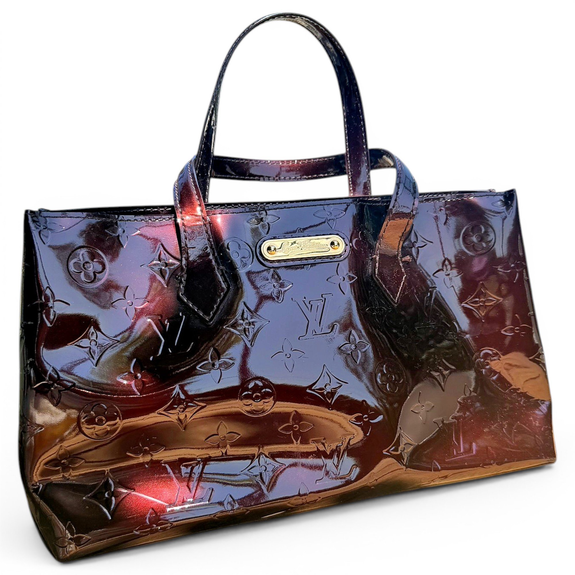Bellevue patent leather handbag