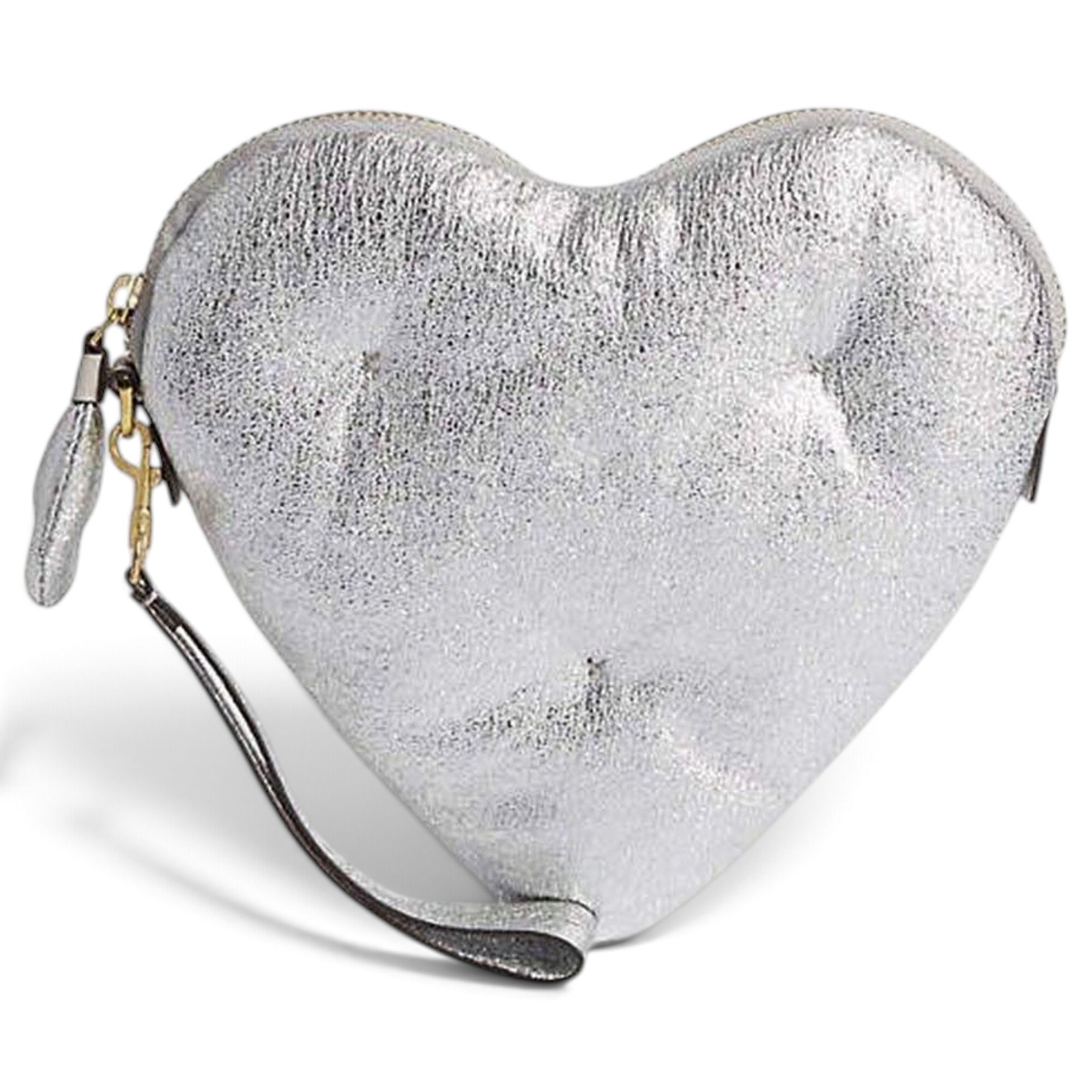 Leather clutch bag