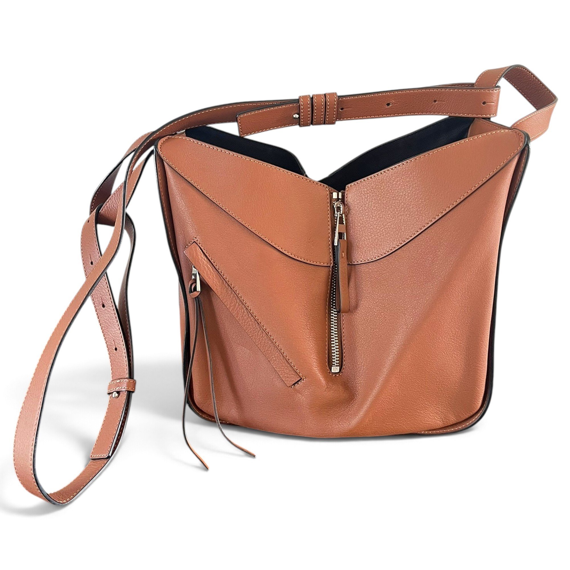 Hammock leather crossbody bag