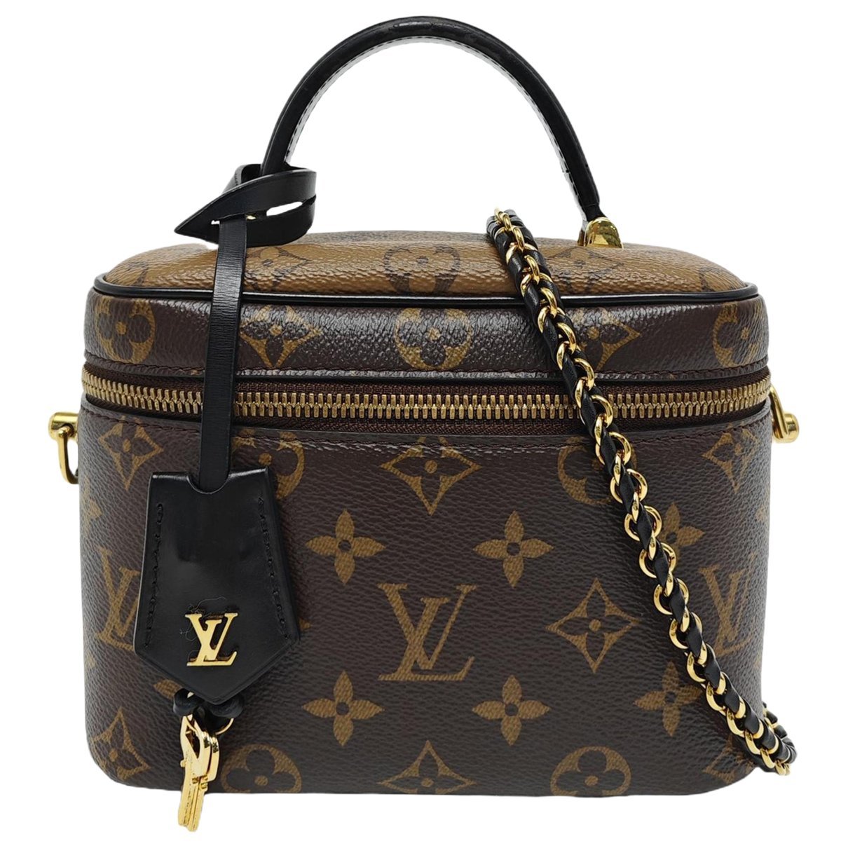 Vanity leather handbag