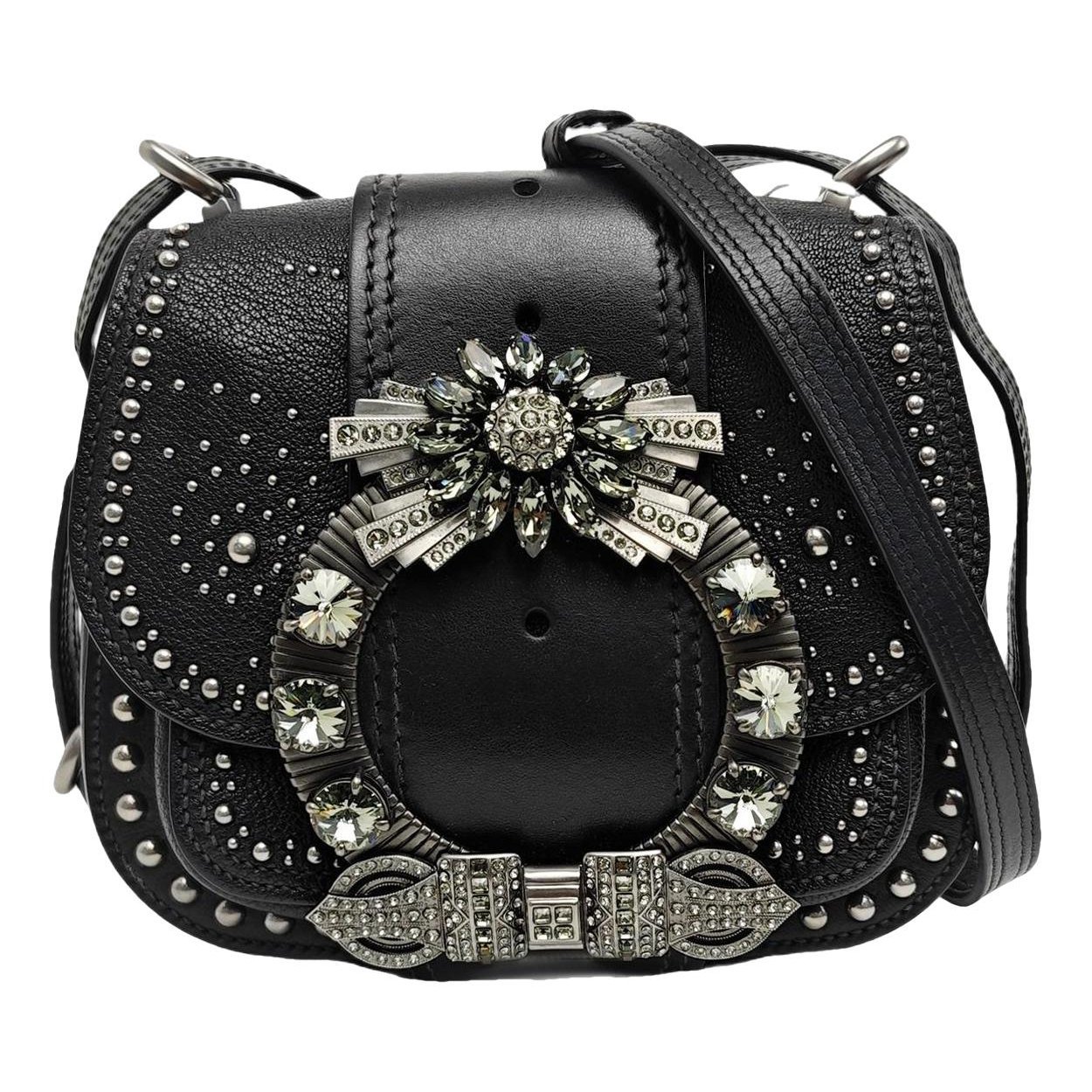Miu Lady leather handbag