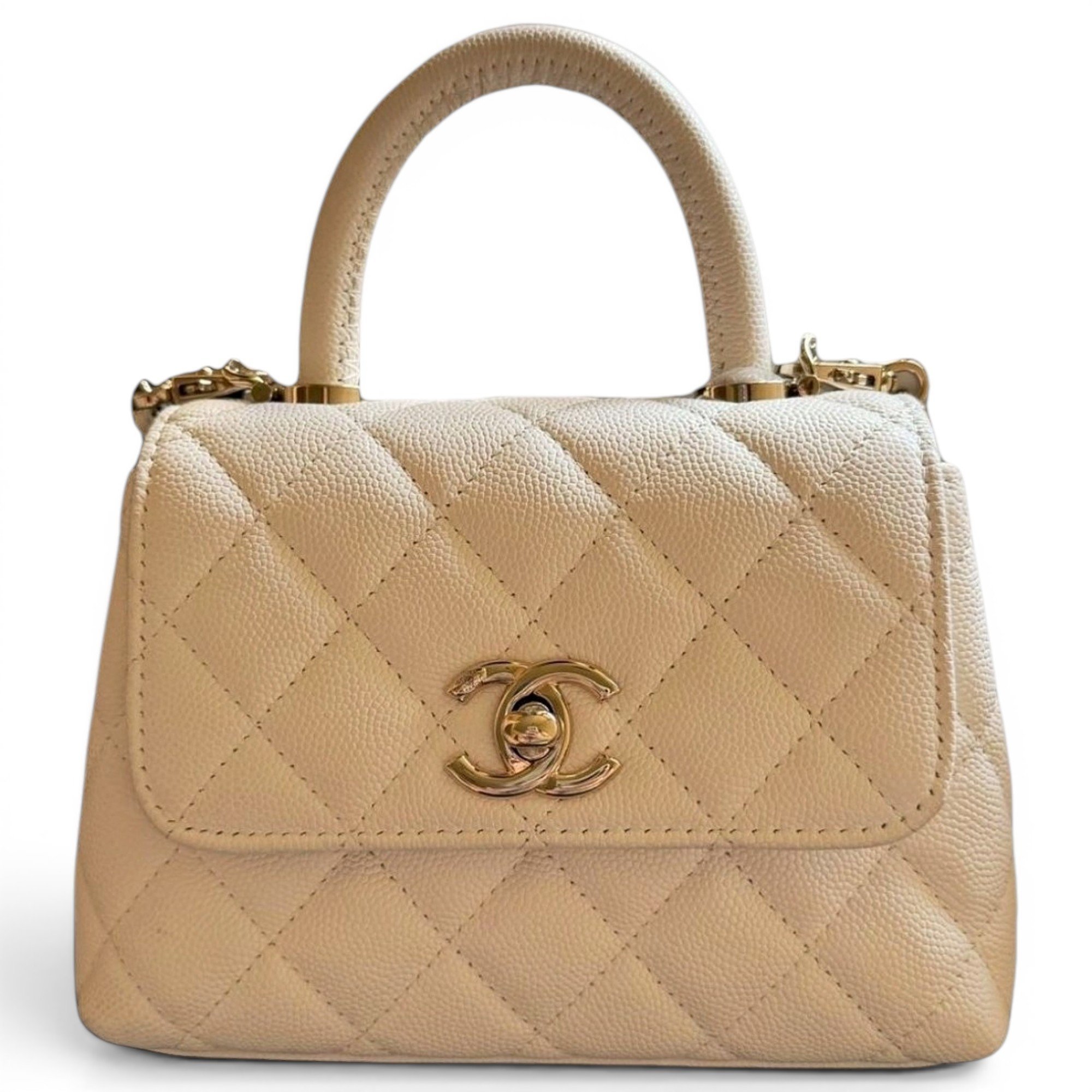 Coco Handle leather handbag