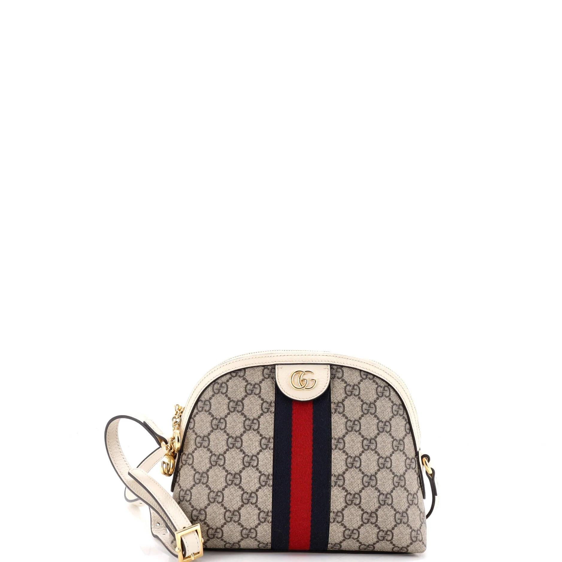 Ophidia Dome leather handbag