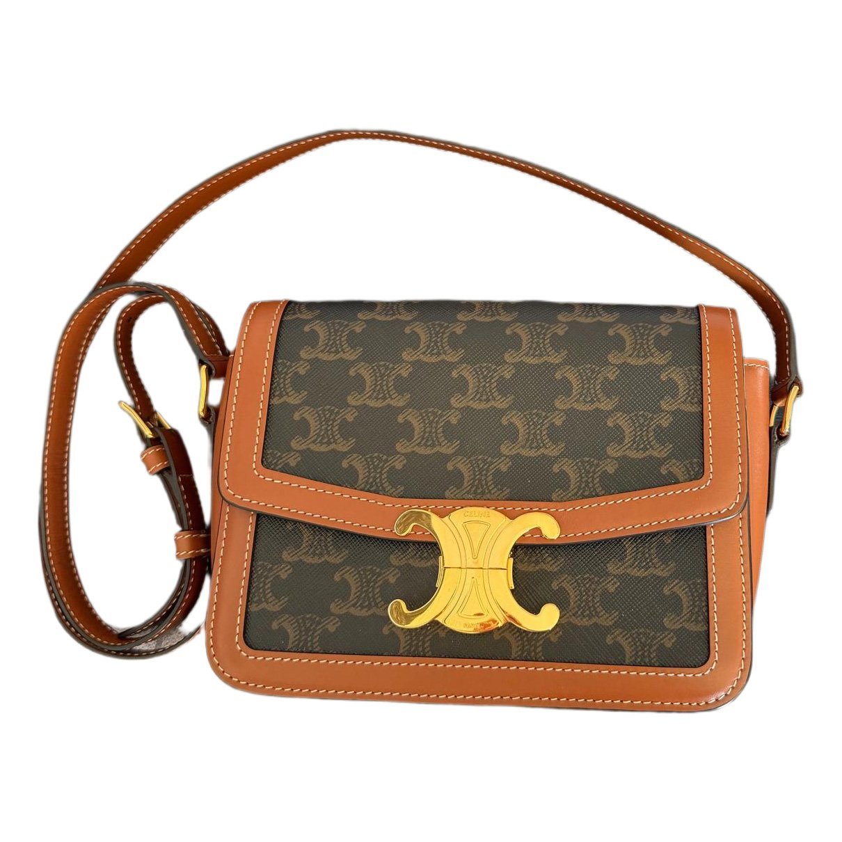 Triomphe leather crossbody bag