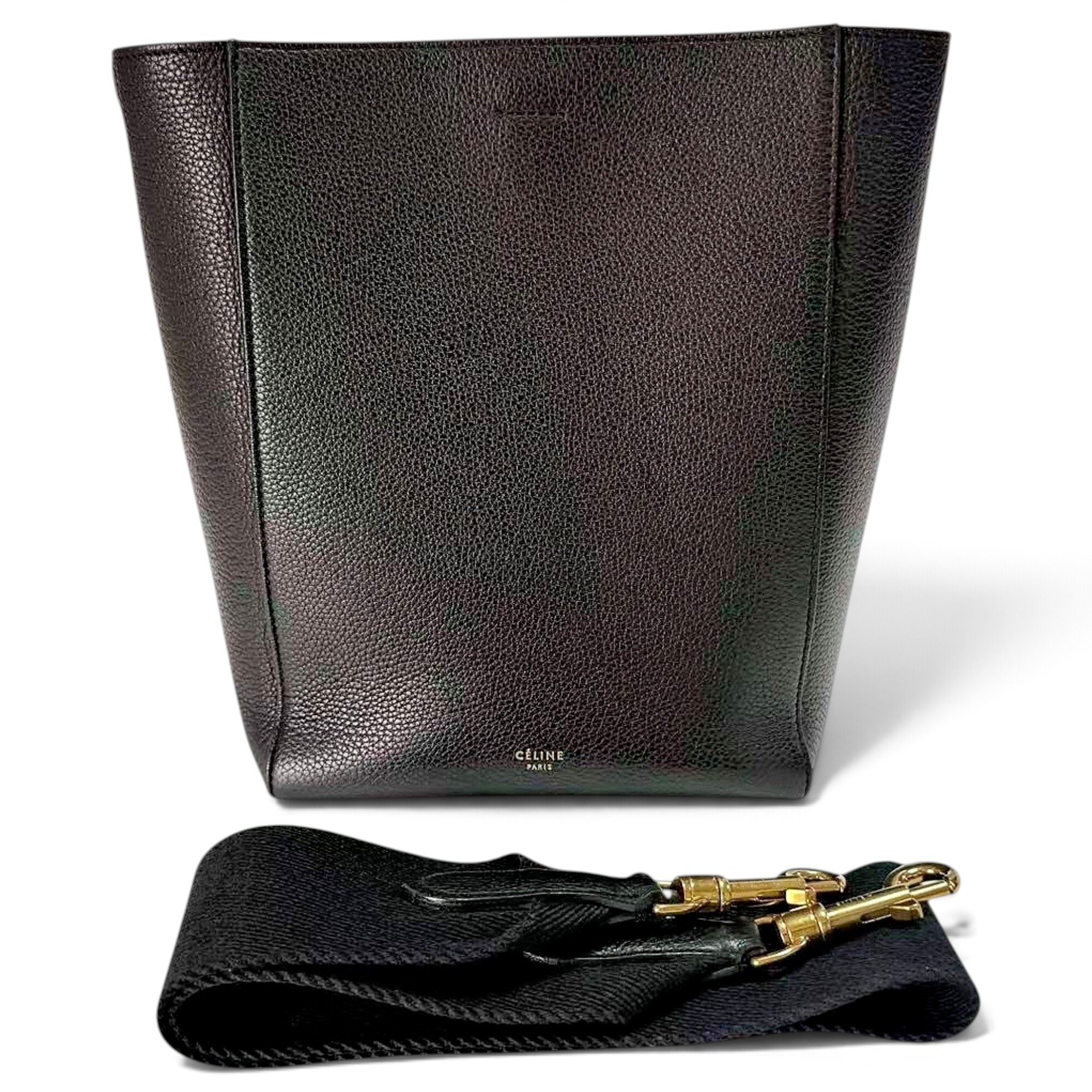 Seau Sangle leather handbag