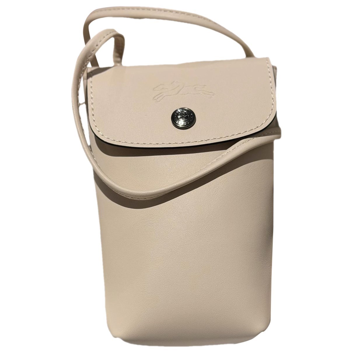 Leather clutch bag