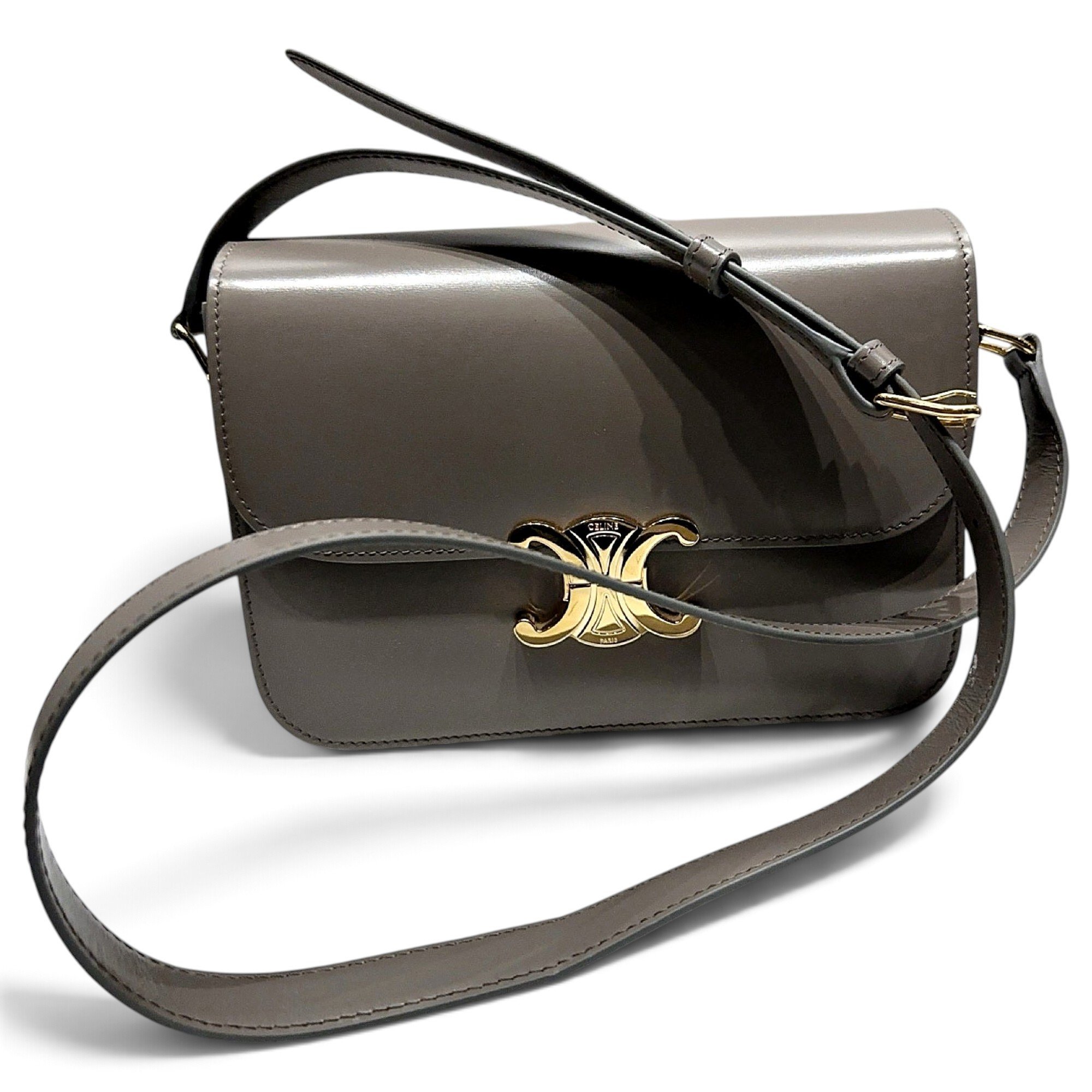 Triomphe leather crossbody bag