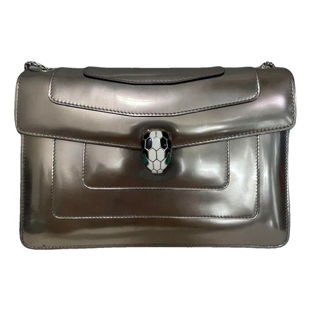Serpenti patent leather handbag