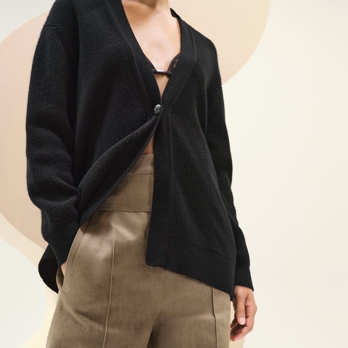 Noir Long Cardigan