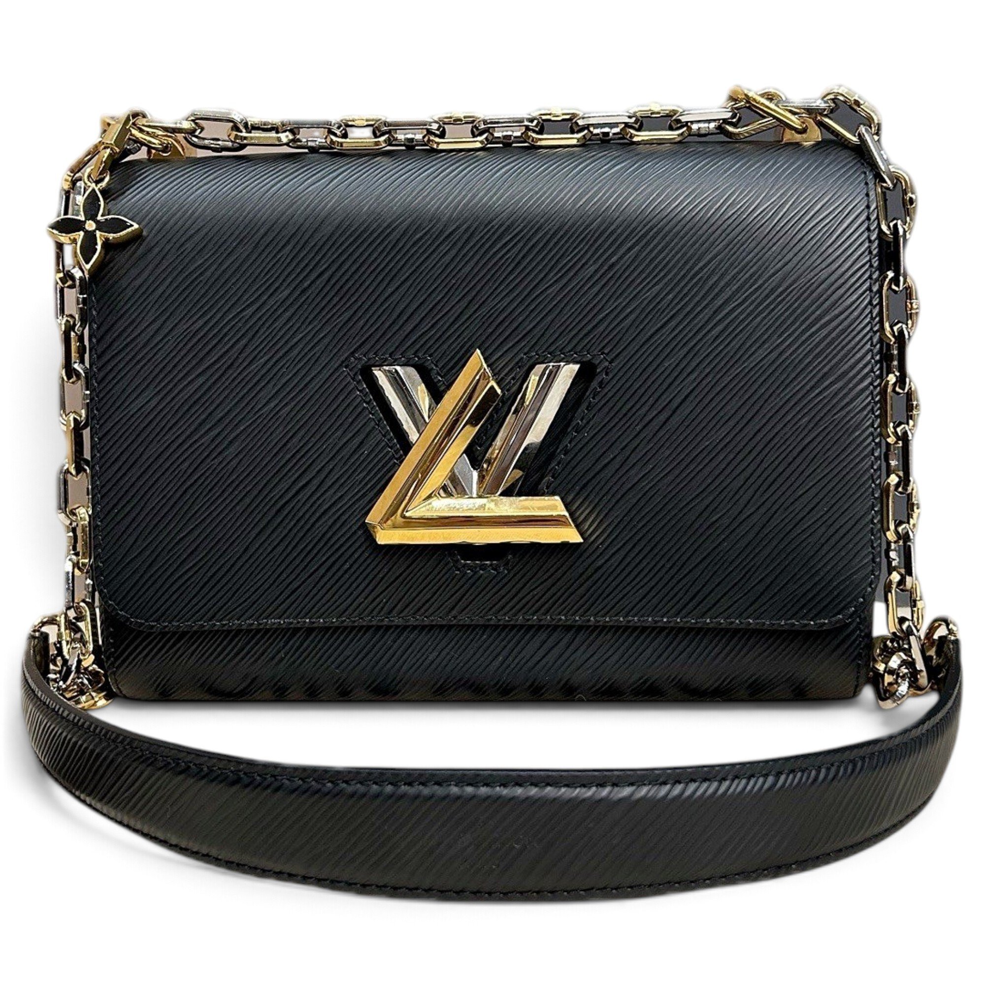 Twist leather handbag
