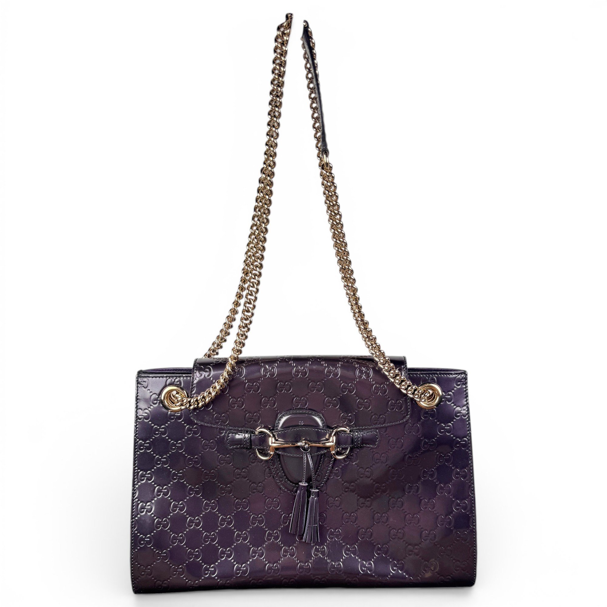 Emily patent leather handbag