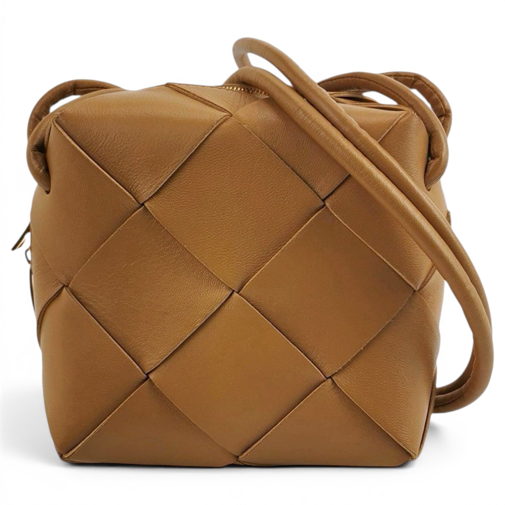 Cassette leather handbag