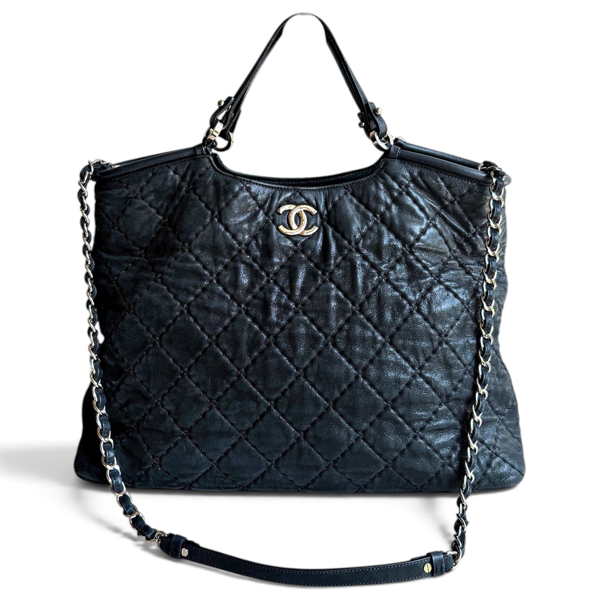 Executive leather tote