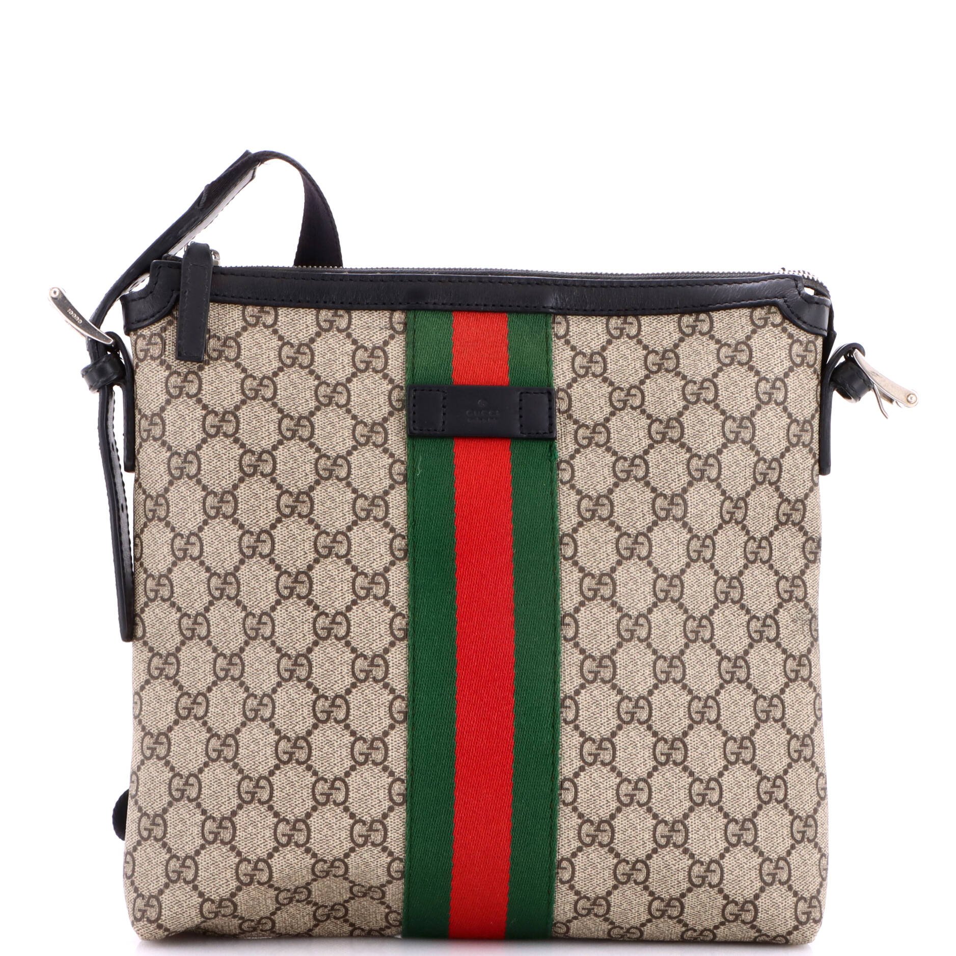 Web Messenger Bag GG Coated Canvas Medium