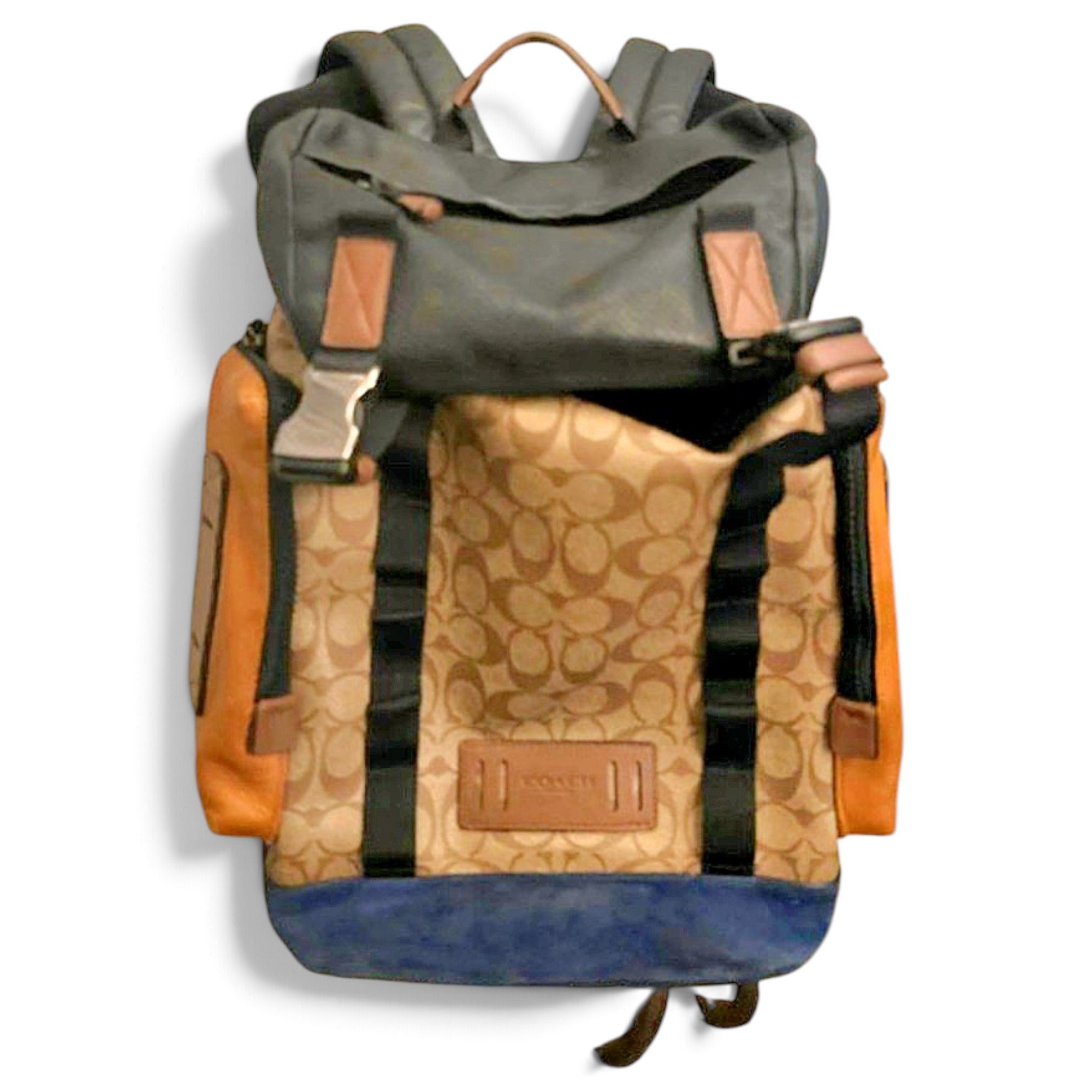 Leather backpack