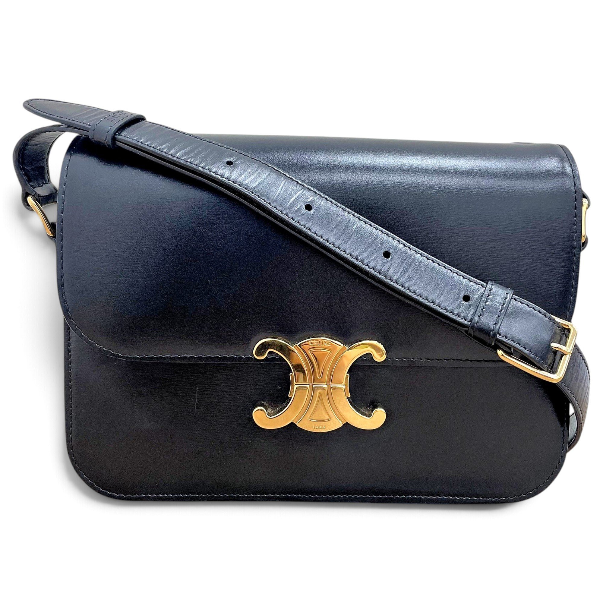 Triomphe leather handbag