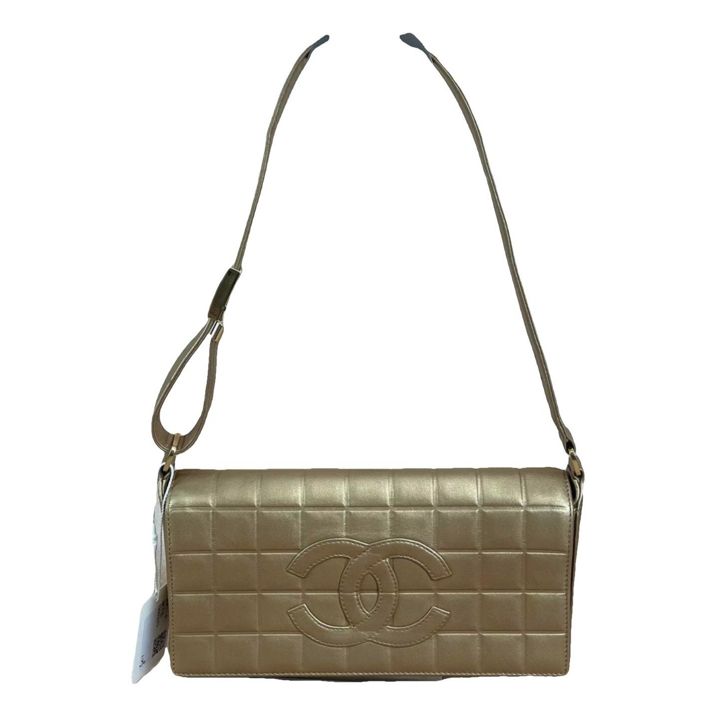 East West Chocolate Bar patent leather handbag