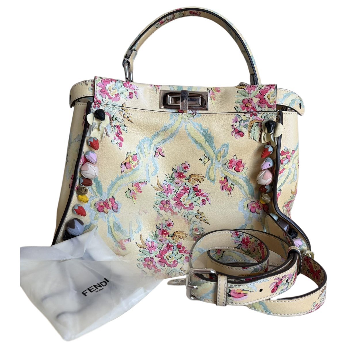 Peekaboo leather handbag
