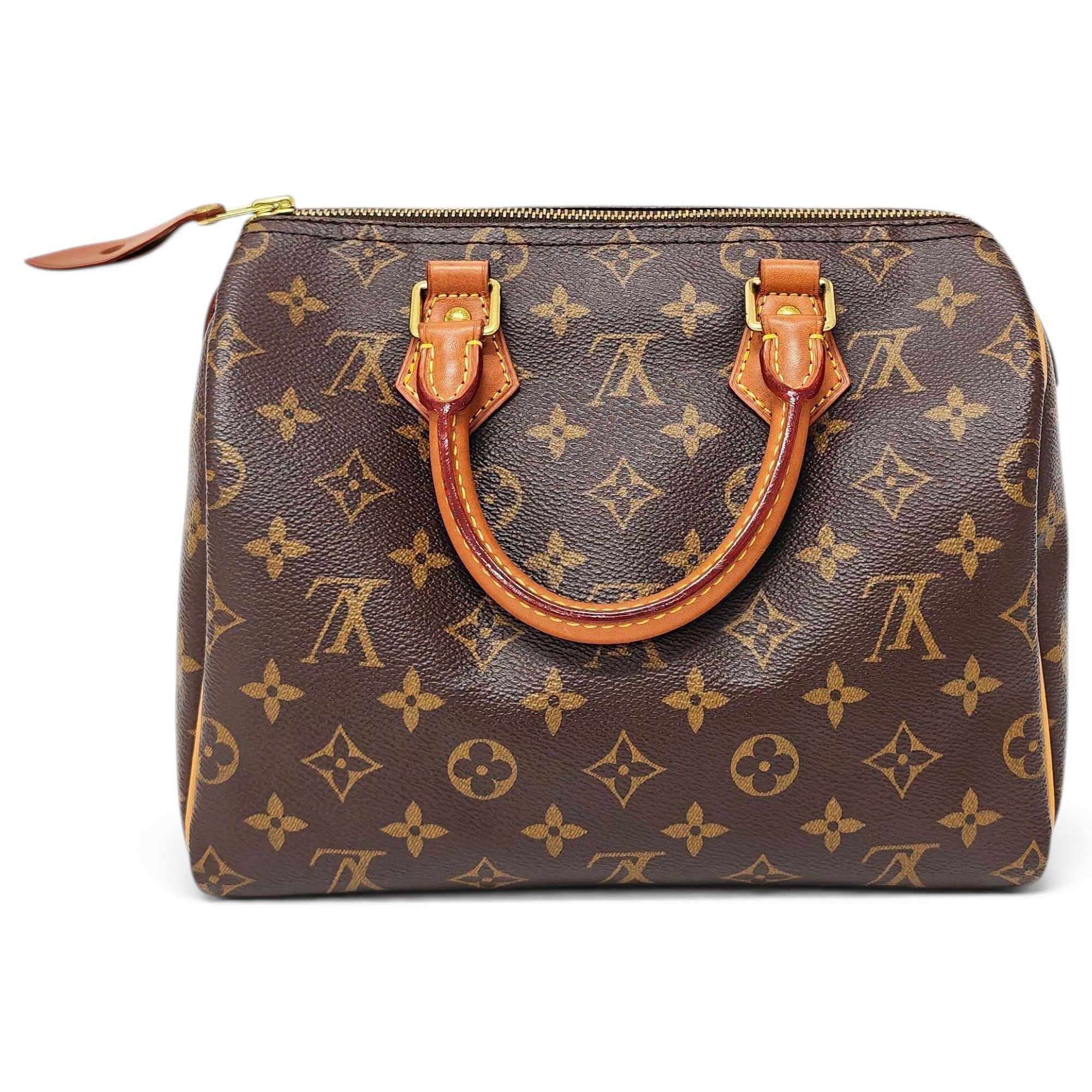 Speedy leather handbag