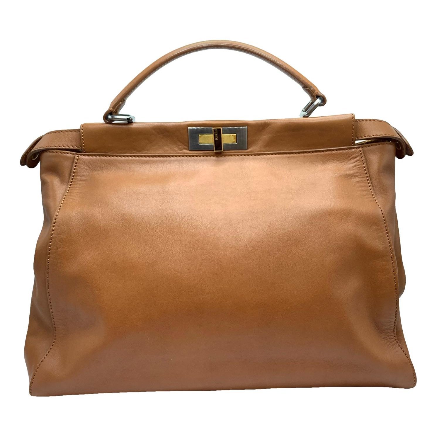 Peekaboo leather handbag