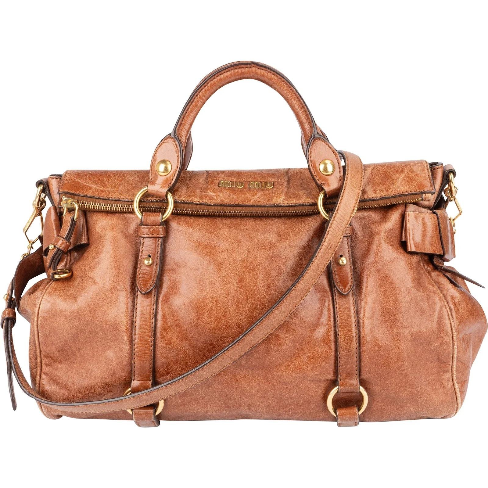 Miu Miu Vitello leather handbag
