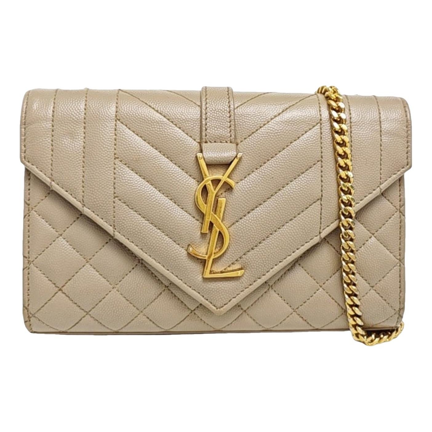 Envelope leather handbag