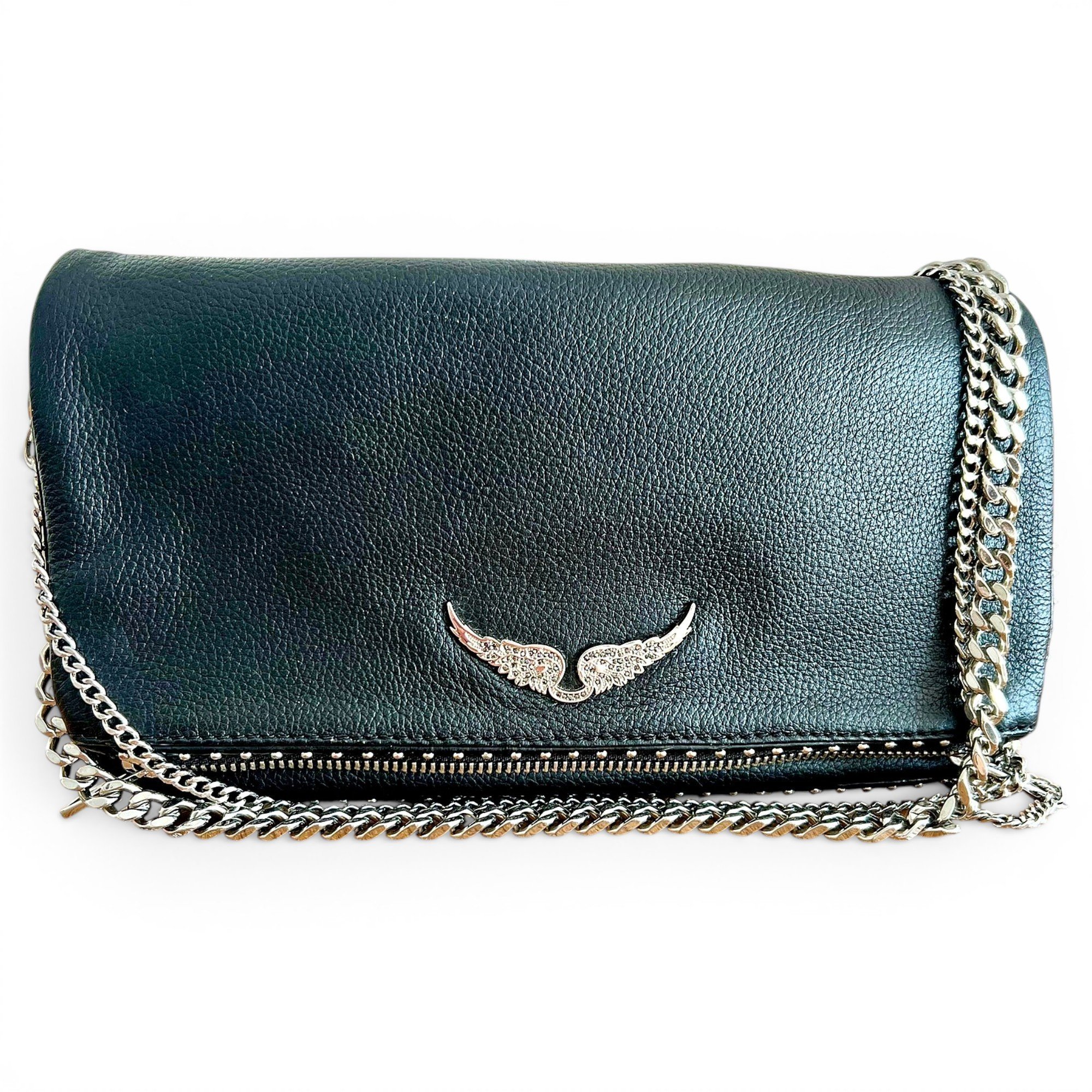 Rock leather crossbody bag