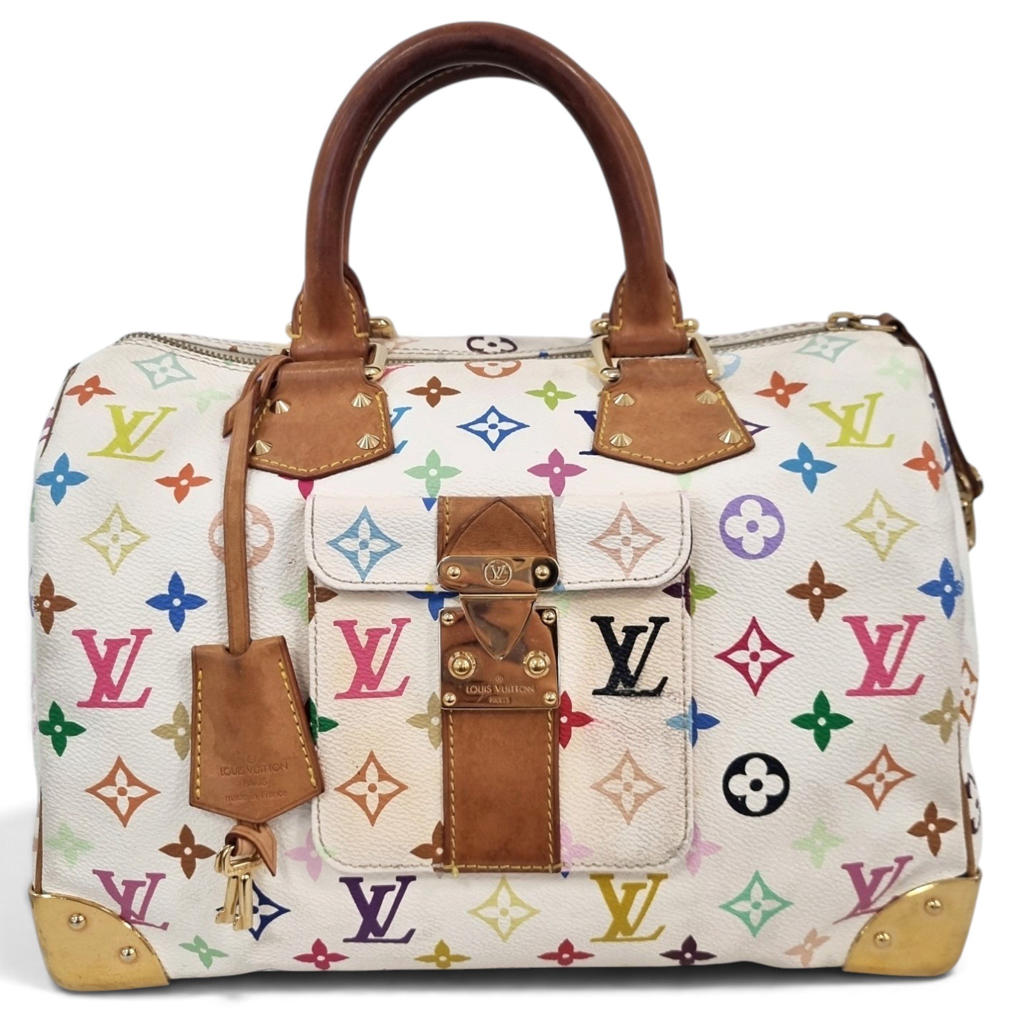 Speedy leather handbag