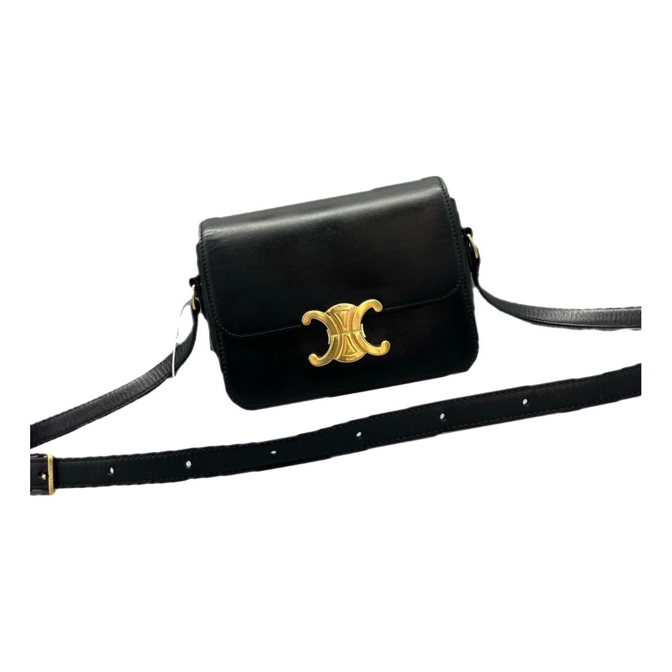 Triomphe leather handbag