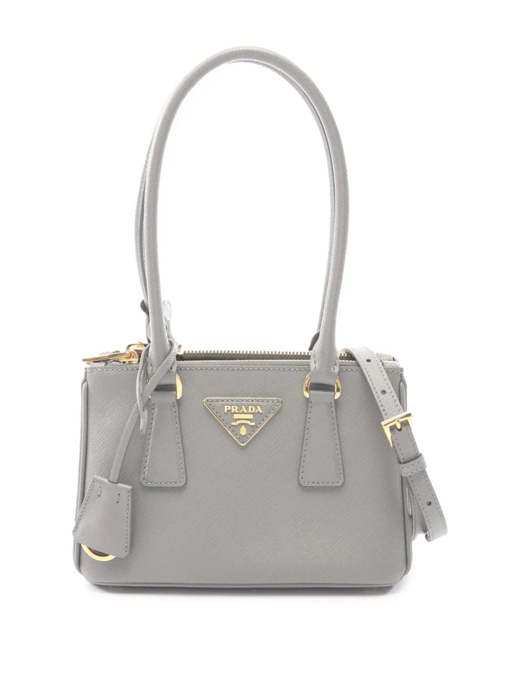 2000-2013 Mini Saffiano Lux Galleria Double Zip satchel