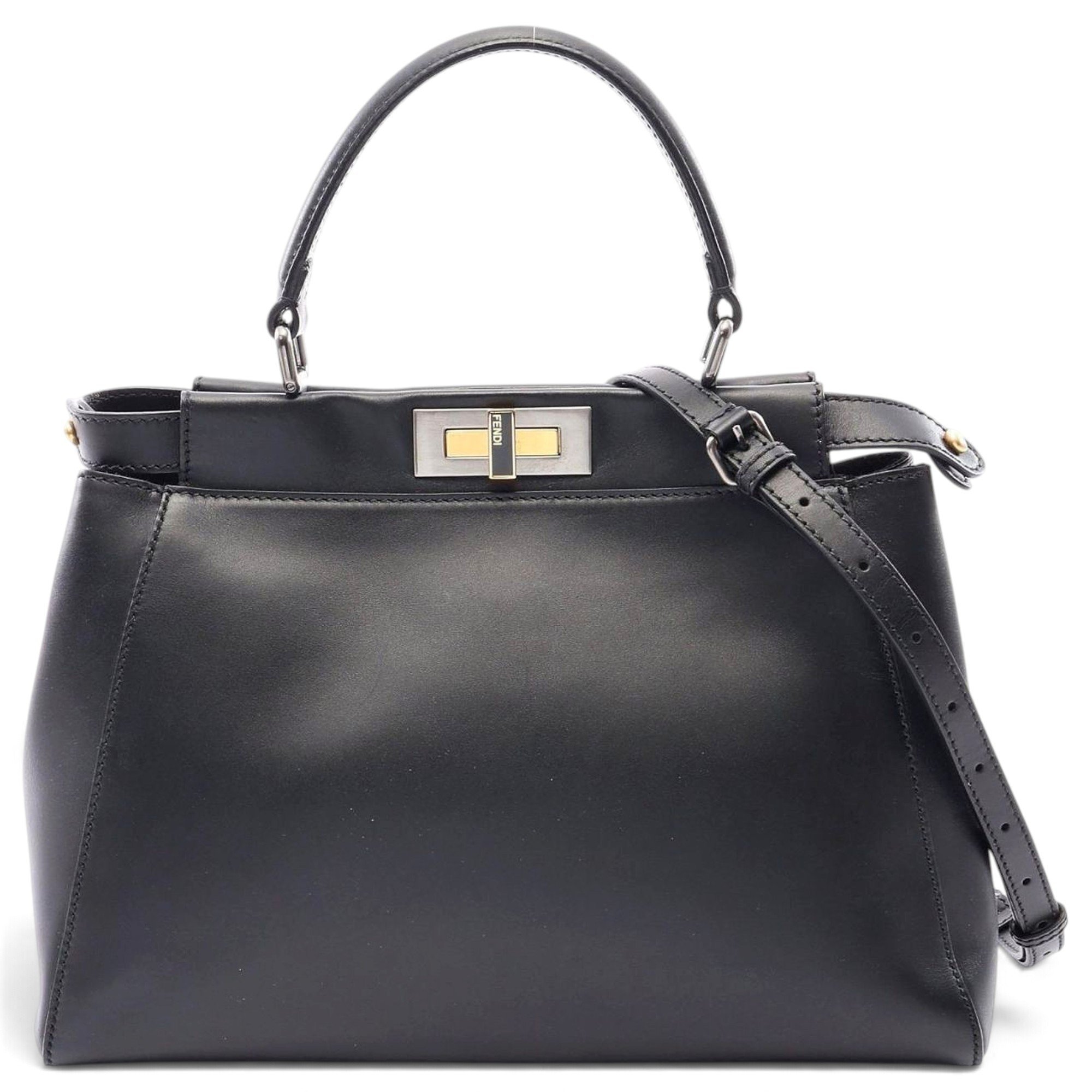 Peekaboo leather handbag