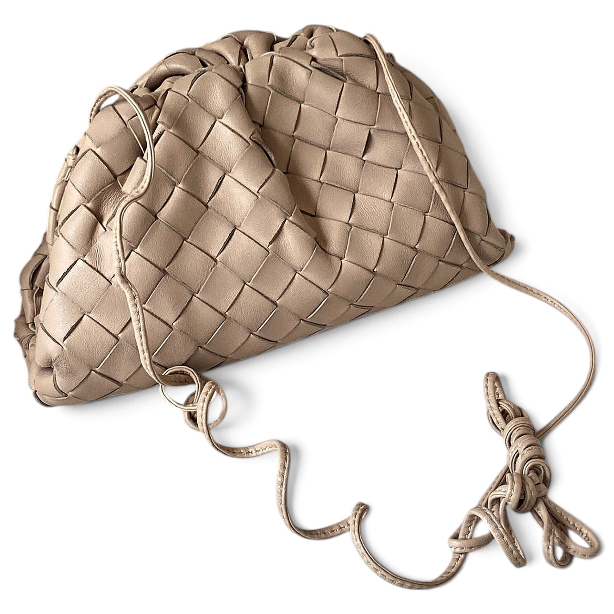 Pouch leather crossbody bag