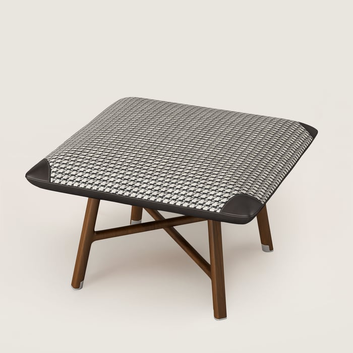 Les Necessaires d'Hermès "Carre d'Assise" Low Stool, High Model