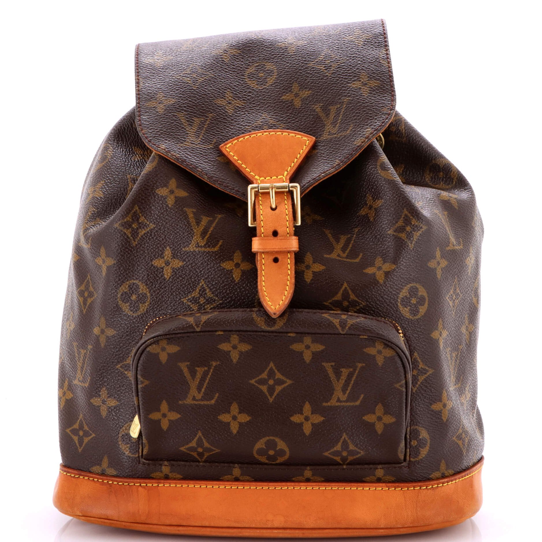 Louis Vuitton Vintage Montsouris Backpack Monogram Canvas MM
