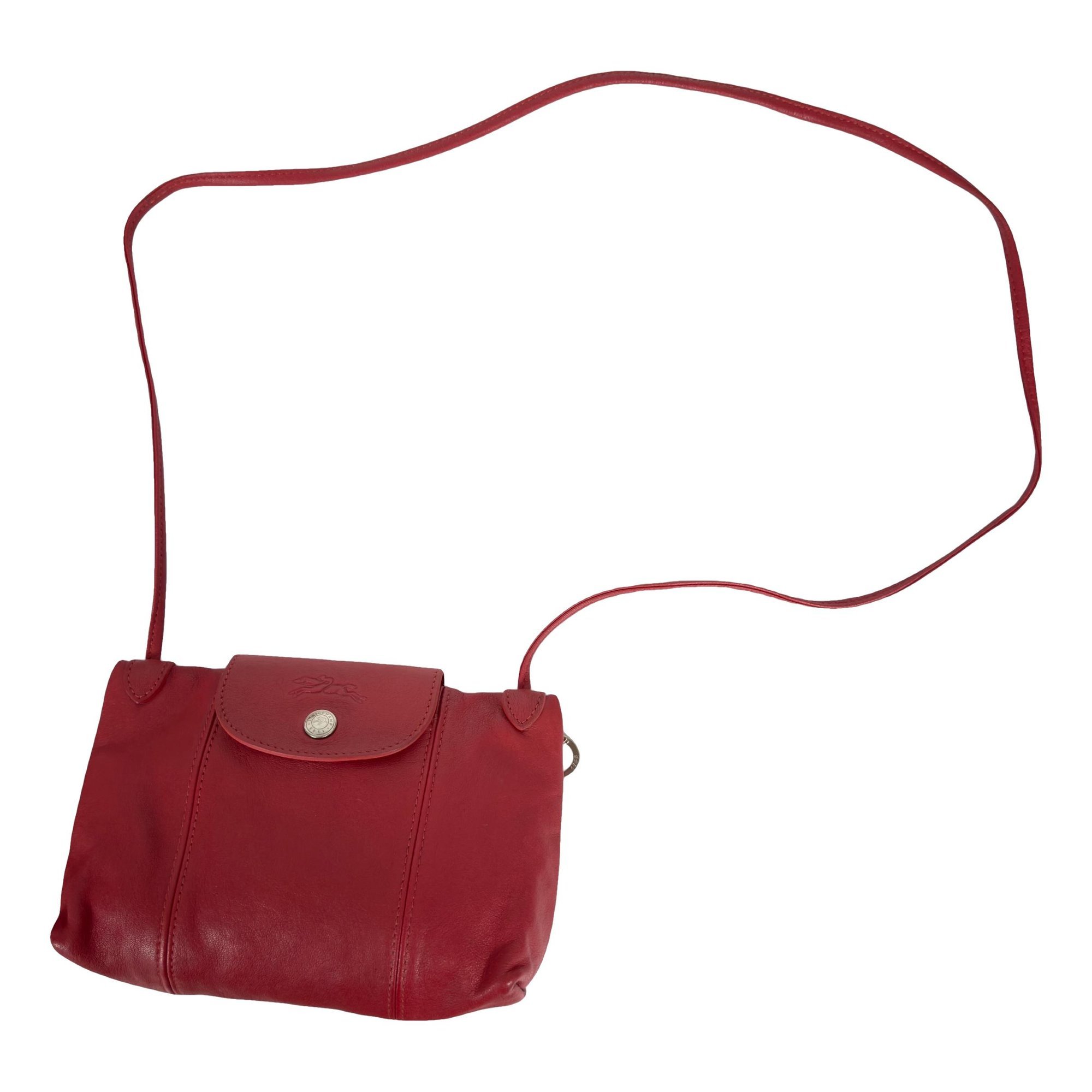 Pliage leather crossbody bag